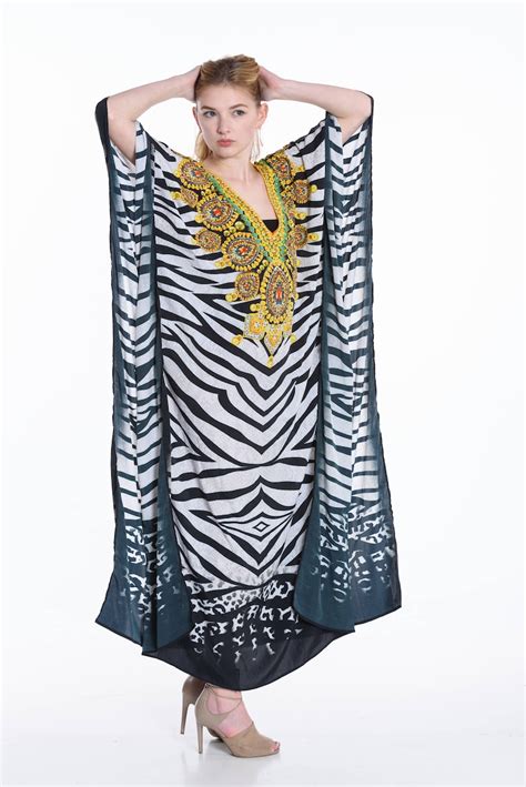 Kaftan Maxi Dress African Caftan Plus Size Kaftans Zebra Etsy