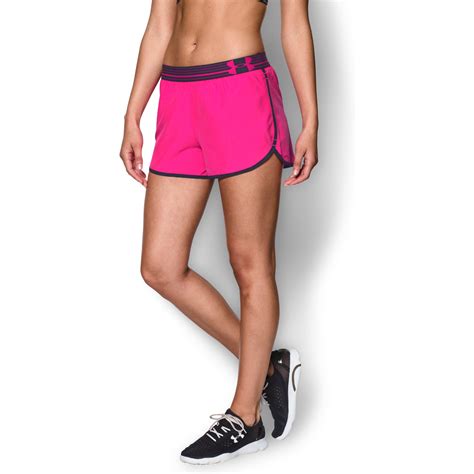 Under Armour Shorts Perfect Pace Womens Pink 1253858 652 Pink Mann Sports Outlet