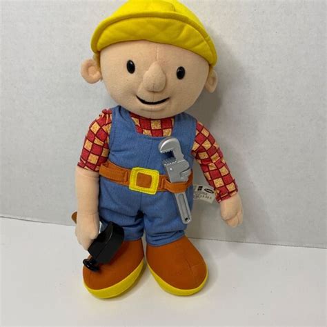 Bob The Builder Plush Talking 12 Toy 2001 Hasbro With Wrench Etsy