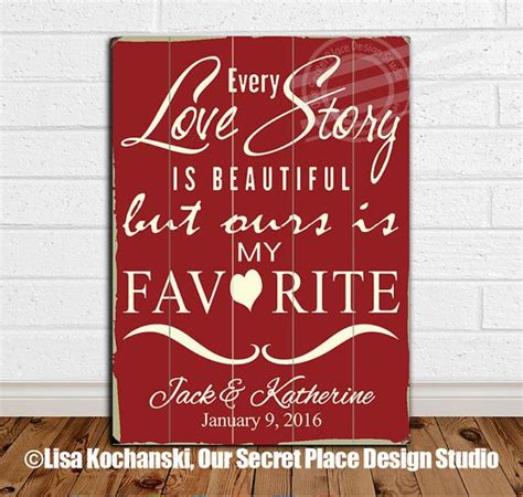 love story wood sign personalized wood wedding date sign etsy