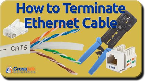 How To Terminate Ethernet Cables Youtube