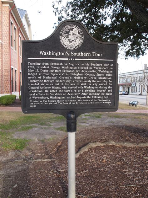 Washingtons Southern Tour Georgia Historical Society