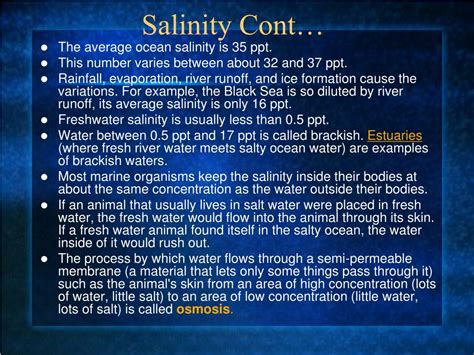 Ppt Density Salinity And Temperature Powerpoint Presentation Free