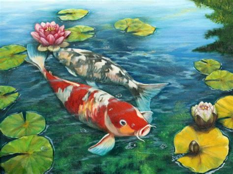 Koi Koi Painting Canvas Painting Designs Oil Painting On Canvas Hand