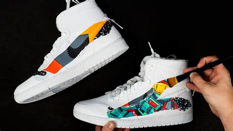 My First Custom Air Jordan 1s Painting Shoes Youtube