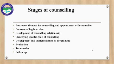 Counselling Meaning Need And Types Baed 102 Youtube