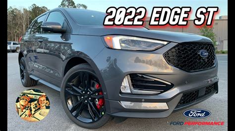 New 2022 Ford Edge St 335 Hp Suv Walkaround Cold Startup And Interior
