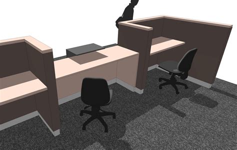 Large selection of highly detailed sketchup models for 3d scene and visualizations. 3D SketchUp Free Modern Reception desks - Architectural 3D ...