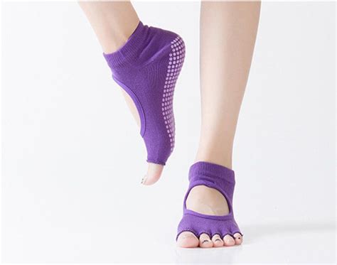 Anti Slip Open Toe Yoga Socks 3 Pairs Pack Yoga Socks Yoga Women