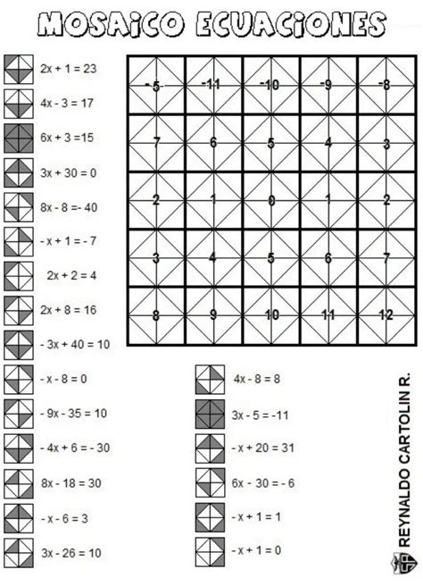 La interfaz de pantalla dividida hace que este juego del cerebro sea también un juego de la reacción. Mosaico - ecuaciones | Ecuaciones