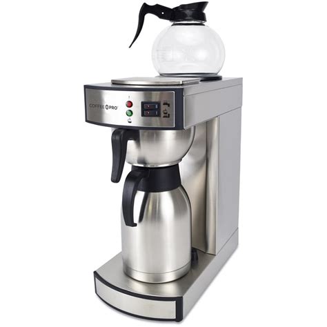 Coffee Pro Stainless Steel Dual Brew Thermal Commercial Coffee Maker