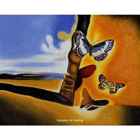 Landscape With Butterflies By Salvador Dali Oil Paintings