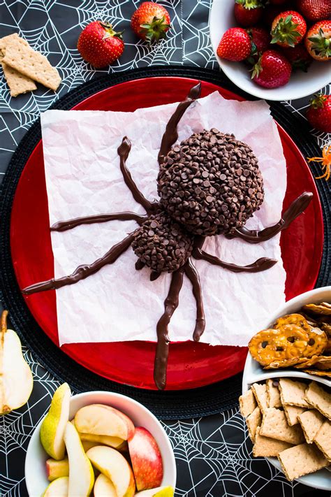 Spooky Spider Chocolate Cheese Ball The Two Bite Club