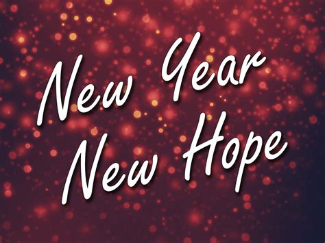 New Year New Hope Sermon By Dion Frasier From January 5th 2020