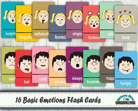 Emotions Flashcards Printable