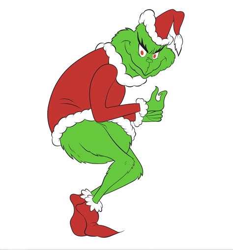 Grinch Stealing Christmas Lights Template Web The Grinch Is Up To His