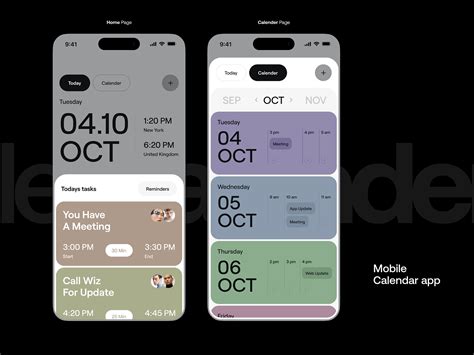 Mobile App Calendar By Sajon For Orix Creative On Dribbble
