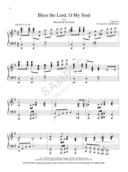 Bless The Lord O My Soul By Jeff Bennett Sheet Music For Piano Buy Print Music LO