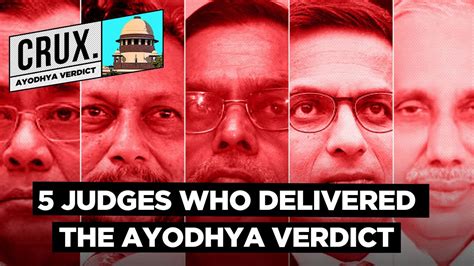 Ayodhya Verdict Meet Five Supreme Court Judges Who Delivered The Landmark Judgement Youtube