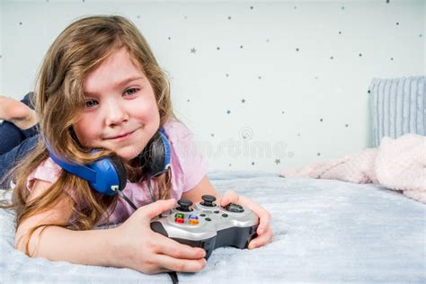 Kids Gaming Video Games Concept Stock Photo Image Of Child Happy