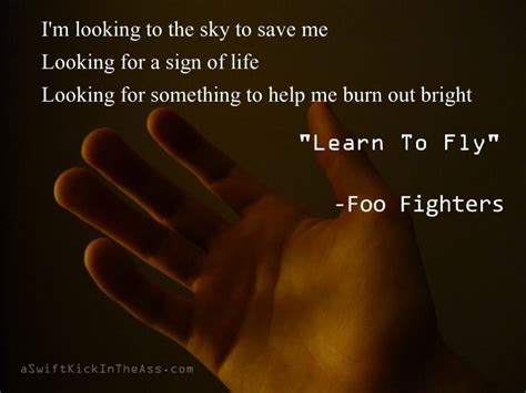 Learn To Fly Foo Fighters Foo Fighters Motivational Song Lyrics