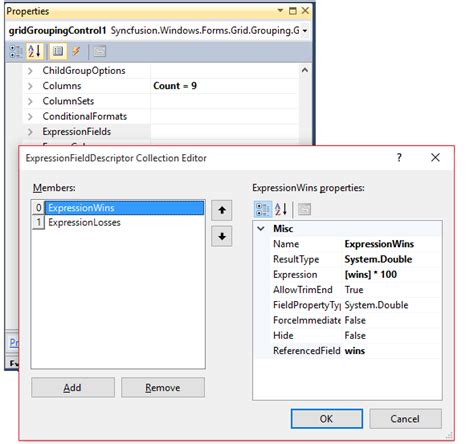 I want to arrange my references automatically in apa format i.e. Expression Fields in Windows Forms GridGrouping control ...
