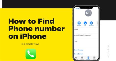 How To Find Phone Number On Iphone 3 Easy Methods Techplip