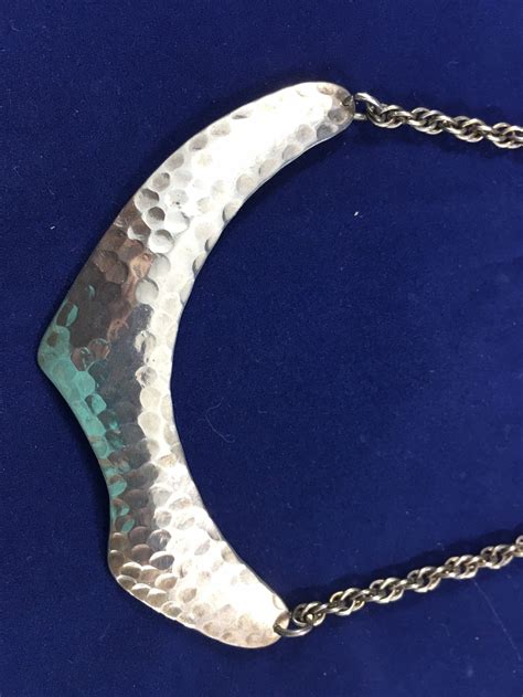 Sterling Hammered Silver Janna Mexico Choker Etsy