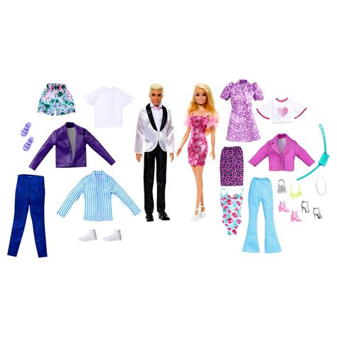 Barbie Doll And Ken Doll Fashion Set With Clothes And Accessories Smyths Toys Uk