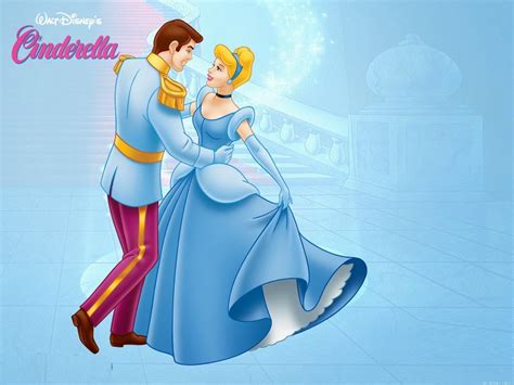 Disney Princess Cinderella And Disney Prince Charming Love