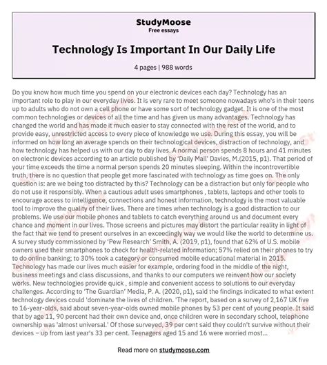 How Do You Use Technology In Our Daily Life How Does Technology