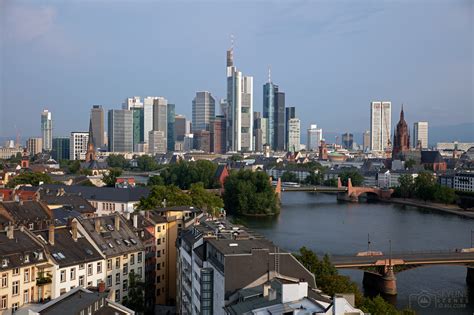 The Skyline Of Frankfurt Am Main Germany
