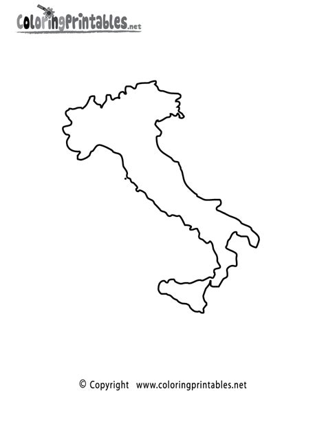 Free Printable Outline Map Of Italy Dorine Jessamine