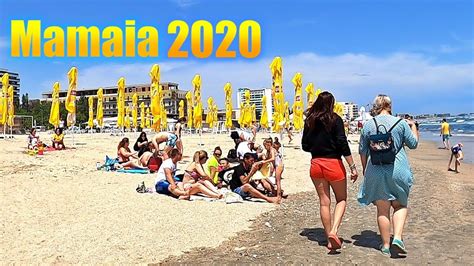 Romania Mamaia Beach Black Sea K Summer Vacation Walking Tour Youtube