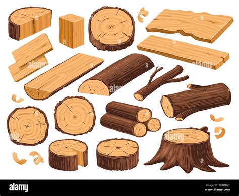 Tree Stump Wooden Logs And Timber Materials Natural Lumber Carpentry