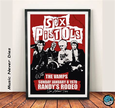 Sex Pistols Randys Rodeo 1978 Print Etsy