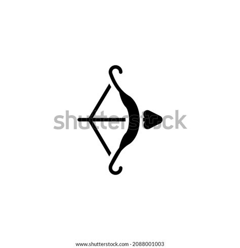Archer Icon Designed Black Solid Style Stock Vector Royalty Free