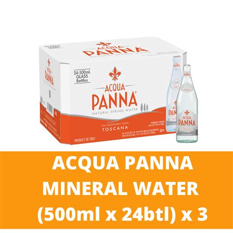Acqua Panna Still Natural Mineral Water Glass Crown Cap Ml Per