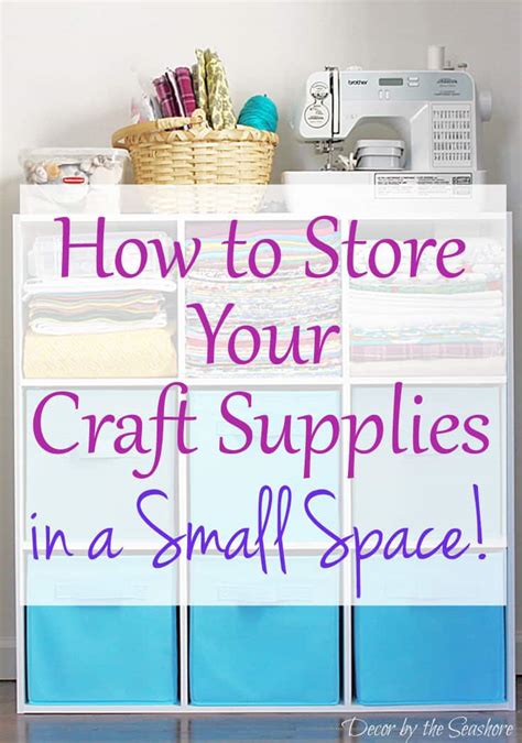 My top recommendation is actually pantry shelves. How to Store Your Craft Supplies in a Small Space - Decor ...