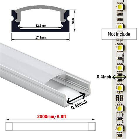 Led Aluminum Channel 66ft 10x2meter Track For Led Strips