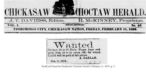 Choctaw Freedmen History And Legacy March 2020