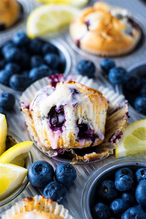 Blueberry Lemon Poppy Seed Muffins Soulfully Made