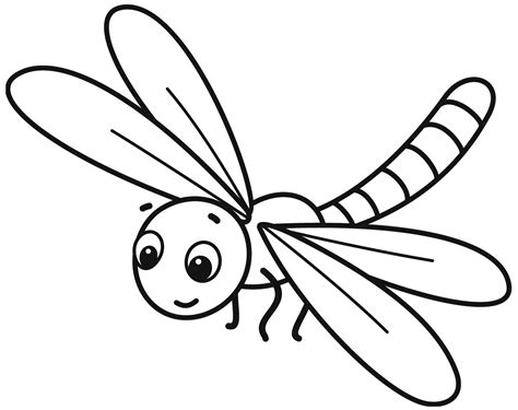 Childrens Coloring Book Pages With Dragonflies
