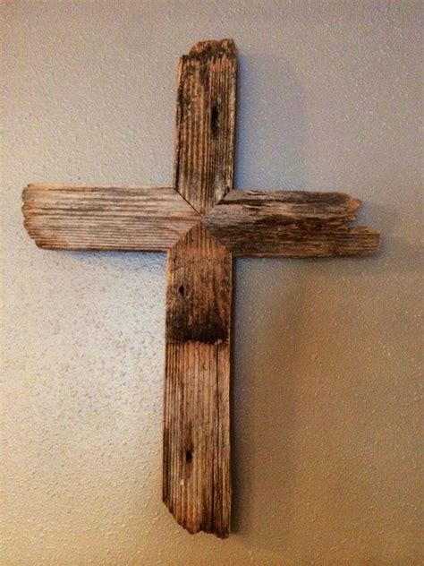 Beautiful Wooden Clothespin Cross 18e