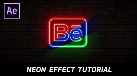 After Effects Tutorial Neon Light Animation In After