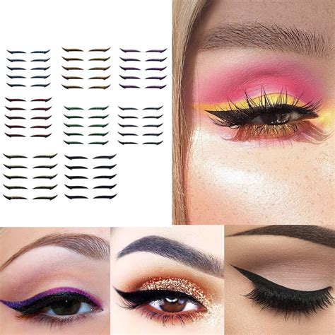 Reusable Fashion Eyeliner Stickers Stencil Double Eyelid Tape Self