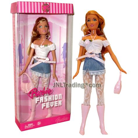 Year 2006 Barbie Fashion Fever 12 Inch Doll Summer In White Tops And Blue Skirt Other