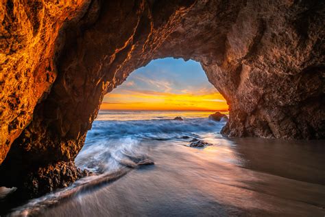El Matador State Beach Elliot Mcgucken Fine Art Pacific Ocean Sunset