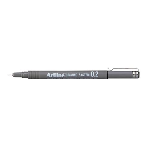 Artline Drawing System Fineliner Pen Extra Fine 02mm Black Each Winc