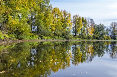 Autumn Landscape On The Siberian River Stock Image Image Of Small